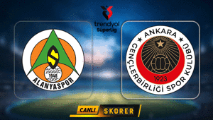 Süper Ligde Alanyasporun rakibi Gençlerbirliği