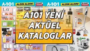 YEPYENİ A101 AKTÜEL KATALOGLARI | 19 Mart A101 Aldın Aldın aktüel kataloğunda bu hafta hangi ürünler satışa sunulacak Elektrikli Cam Cezve, Toz Torbasız Süpürge, Saç Kesme Makinesi, Mutfak Robotu...