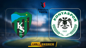 CANLI | Süper Ligde Kocaelispor - Konyaspor maçı