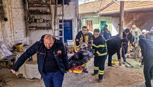 Buğday deposunda facia: Kardeşlerden biri göçükte kaldı, diğerinin parmakları koptu