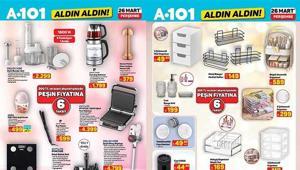 YENİ A101 AKTÜEL KATALOG ( 26 MART PERŞEMBE) A101 Aldın Aldın aktüel kataloğunda bu hafta hangi ürünler satışta olacak 3 Çekmeceli Mini Organizer, Cam Banyo Seti, Ayaklı Kare Servis Tabağı, Bambu Kesme Tahtası...