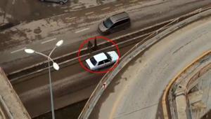 Kırıkkale’de film gibi kaçış Ters yöne girip kamyonetle kaçtı, dronla yakalandı