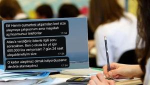 Bayramda telefonunu açmayan öğretmene veliden 400 bin TL baskısı