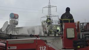 Kütahyada Fatih Sanayi Sitesinde yangın çıktı
