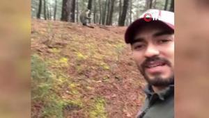 Denizlide ormanda mantar ararken karşılaştı Şaşkına çeviren sürpriz