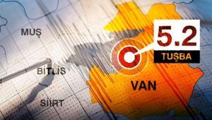 Son dakika... Vanda 5.2 büyüklüğünde deprem Bölgeden ilk bilgiler...