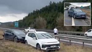 Boluda zincirleme kaza 10 araç karıştı