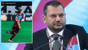 Trabzonsporda Ertuğrul Doğandan Galatasaray maçı paylaşımı