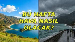 BU HAFTA NASIL OLACAK Bu hafta yağmur yağacak mı Hava güneşli mi Meteoroloji günlük hava durumu tahminleri