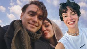 Aşk tam gaz devam ediyor Birce Akalay ve Hakan Kurtaş çiftinden romantik poz
