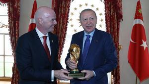Cumhurbaşkanı Erdoğan, FIFA Başkanı Infantino’yu kabul etti