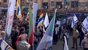 Suriyede bir grup ayrılıkçı Dürzi, İsrail bayraklarıyla sokağa çıktı