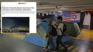 İsrailde yapılan İran ile savaş anketinden çıkan sonuç Çoğunluk ateşkese karşı