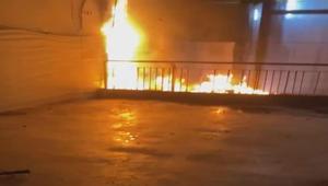 Taksim Metro İstasyonunda korkutan yangın