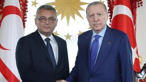 Cumhurbaşkanı Erdoğan, Kuzey Kıbrıs Türk Cumhuriyeti Cumhurbaşkanı Tufan Erhürman ile görüştü