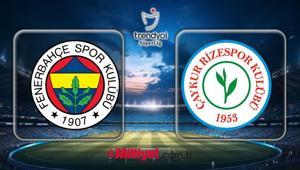 MAÇ SONUCU Fenerbahçe - Rizespor maçı kaç kaç bitti Fenerbahçe - Rizespor maç sonucu özeti