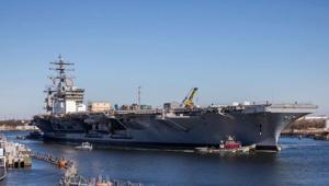 ABD uçak gemisinde yangın çıktı, yaralılar var Bir ayda ikinci kriz