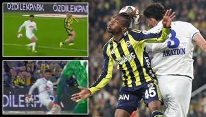 Fenerbahçe-Çaykur Rizespor maçında tartışmalı pozisyon Karar sonrası yoğun itiraz