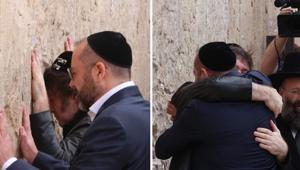 Dünyanın en Siyonist devlet başkanı İsrailde Ağlama Duvarındaki tavırları dikkat çekti