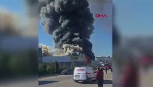 Ankarada fabrika yangını Çok sayıda ekip sevk edildi