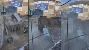 Son dakika... Fenerbahçe Stadyumunun yanındaki inşaat duvarı çöktü