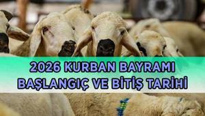 KURBAN BAYRAMI NE ZAMAN 2026 Kurban Bayramı hangi tarihlere geliyor Bayram tatili hafta sonu ile birleşip 9 gün olacak mı