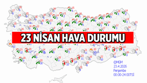MGMDEN HARİTA ❗ 23 Nisan hava durumu nasıl olacak 23 Nisanda yağmur yağacak mı İstanbul, Ankara, İzmir ve diğer illerin hava durumu listesi
