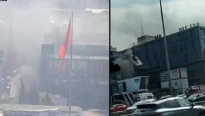 Pendikte iş yerinde yangın Ekipler sevk edildi