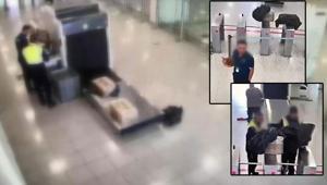 Görüntüler İstanbul Havalimanından Yer hizmetleri aracıyla kokain sevkiyatı kamerada