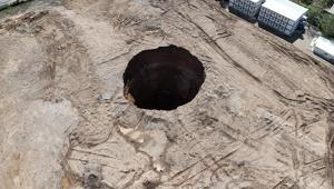 Hatayda devasa obruk Bölgede inceleme başlatıldı