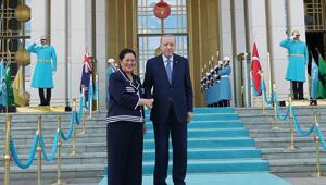 Cumhurbaşkanı Erdoğan, Yeni Zelanda Genel Valisi Kiroyu kabul etti