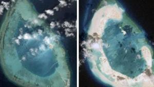 Uydu görüntüleri ifşa etti Çin, Vietnam açıklarında dev bir üs inşa ediyor