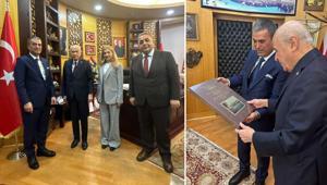 MHP Genel Başkanı Bahçeli Demirören Medya Heyetini kabul etti “Türk dizileri desteklenmeli