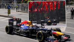 Formula 1 aracı İstanbul sokaklarında Türkiye Grand Prix’sinde Massa zirvede