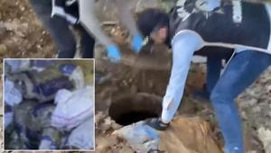 İstanbulda toprak altında binlerce silah parçası ele geçirildi