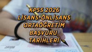 2026 KPSS SINAV TARİHLERİ | KPSS Lisans-Önlisans-Ortaöğretim başvuruları ne zaman alınacak KPSS Lİsans-Önlisans-Ortaöğretim sınav tarihleri...
