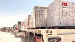 Türkiyeden, Lübnanda savaş nedeniyle yerinden edilenlere 730 tonluk insani yardım