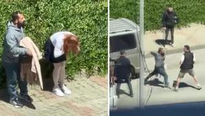 Maltepe’de sokak ortasında dehşet Hem kadını darbetti hem de müdahale edenlere saldırdı