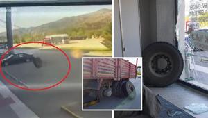 Amasyada akılalmaz kaza Mağaza camını tuzla buz eden davetsiz misafir kamerada