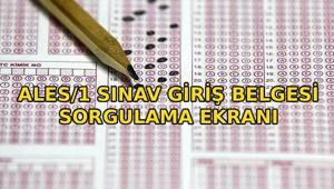 ALES GİRİŞ YERLERİ SORGULAMA EKRANI: ÖSYM 2026-ALES/1 giriş yerleri nereden sorgulanır ALES 1 ne zaman