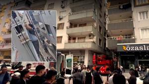 Şanlıurfada asansör kazası İşçilerden biri düştü, diğeri balkon demirlerine tutunarak hayatta kaldı