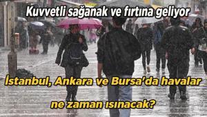 HAVA DURUMU HABERLERİ: 44 il için sarı kodlu uyarı İstanbul, Ankara ve Bursada havalar ne zaman ısınacak Kuvvetli sağanak ve fırtına geliyor