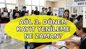 AÖL 3. DÖNEM KAYIT YENİLEME 2026: Açık lise yeni kayıt ve kayıt yenileme ne zaman yapılacak AÖL 3. dönem kayıt takvimi açıklandı mı