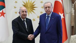 Cezayir Cumhurbaşkanı Ankarada Cumhurbaşkanı Erdoğan: Cezayir ile iş birliğimiz gelişiyor