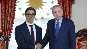 Cumhurbaşkanı Erdoğan, BAE’li Şeyh Mansur ile görüştü