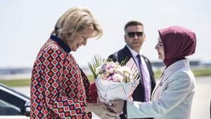 Belçika Kraliçesi Mathilde İstanbul’da 428 kişilik heyet Türkiye’ye indi