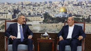 Dışişleri Bakanı Hakan Fidandan Hamas Siyasi Büro Üyesi Hayyeye taziye ziyareti
