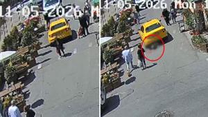 Şişli’de taksinin altında kalan yaşlı kadından mucize kurtuluş O dehşet anları kamerada