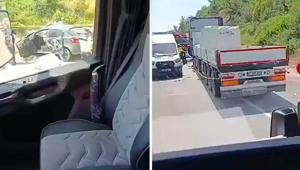 Antalyada feci kaza TIR dorsesine çarpan otomobildeki çift hayatını kaybetti