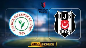 Süper Ligin kapanış haftasının ilk maçında Beşiktaşın rakibi Rizespor